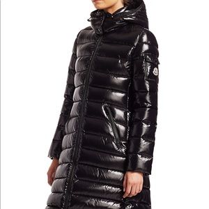 NWT MONCLER Moka Long Down Puffer Coat - size 2 Black